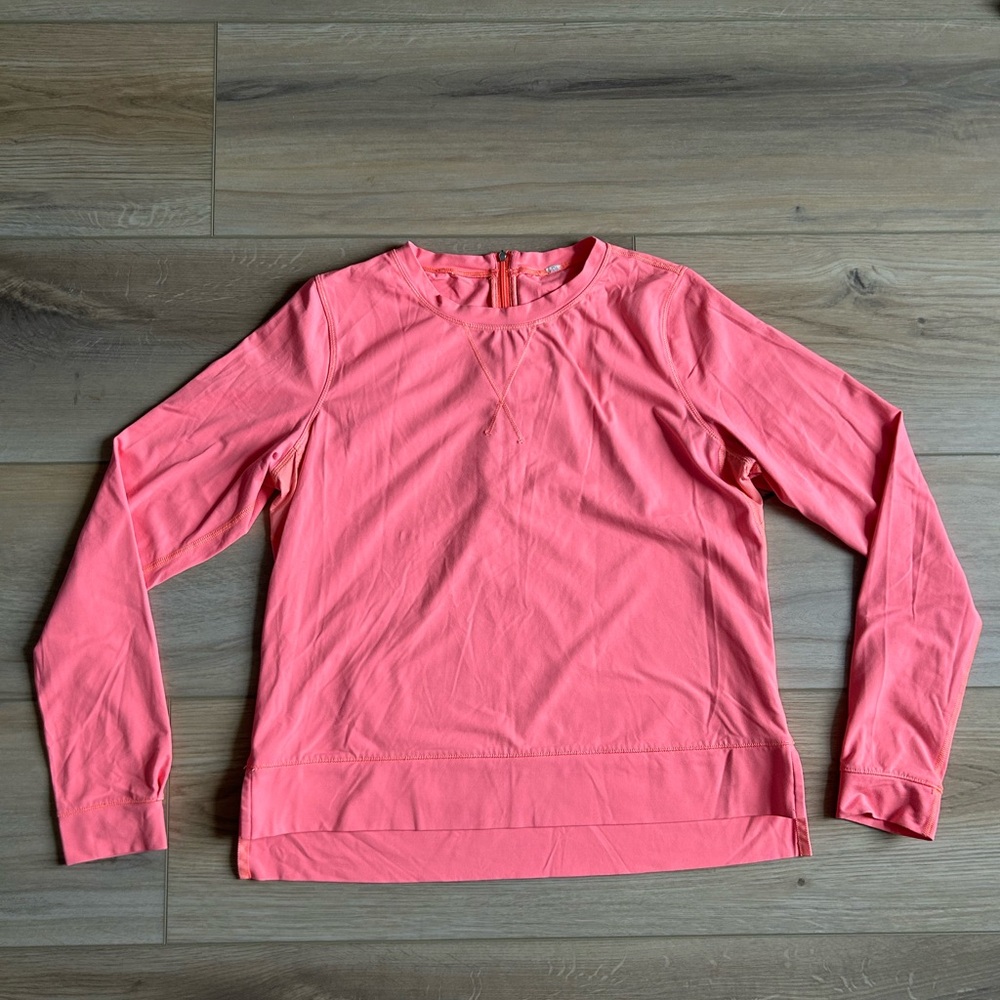 Lululemon Long Sleeve Run - Warm Up Top with Zipper Back